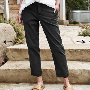 Frank & Eileen Wicklow Stretch Cotton Chino Pants in Stonewash Black Size 2